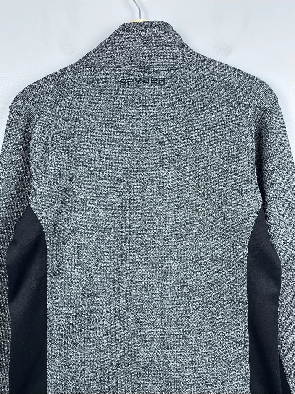 Spyder Men's Gray and Black Full Zip Fleece Jacket Size S; Active, Outdoor